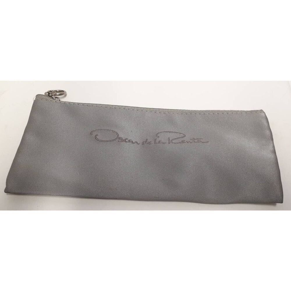 Oscar De‎ La Renta Zipper Top Snap Back Wallet Pouch Change Purse